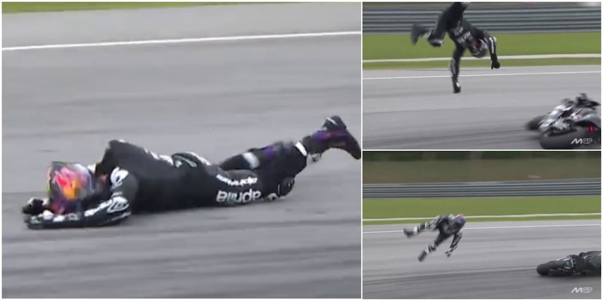 MotoGp, spaventoso incidente per Martin: cade di faccia sull'asfalto