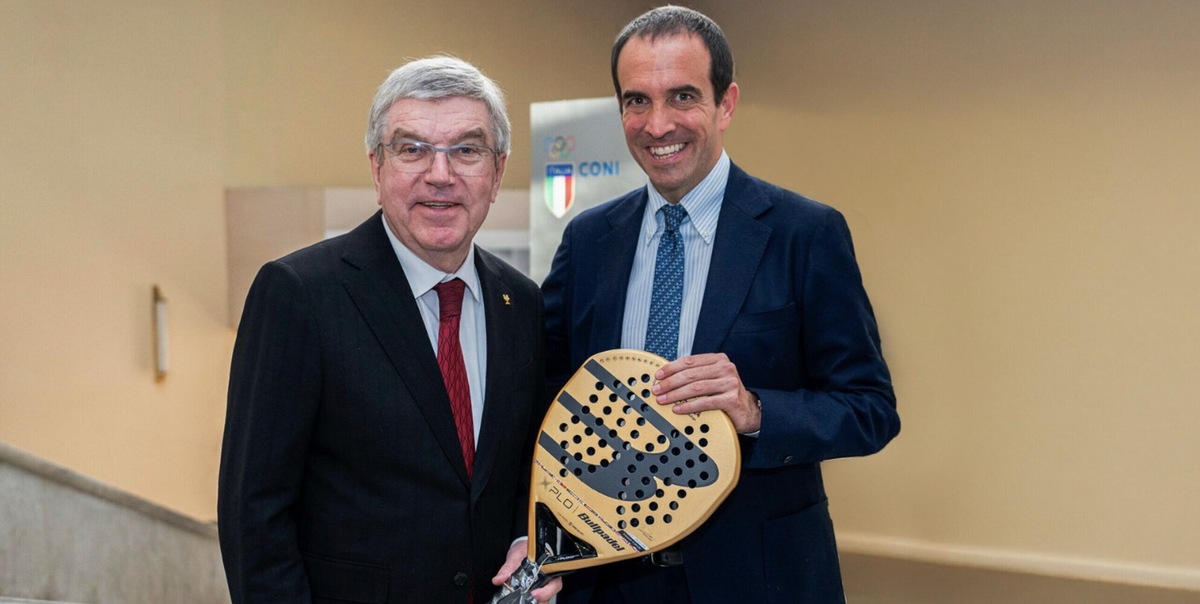 Thomas Bach a Carraro: “Avete fatto un grande lavoro nel diffondere il padel a livello mondiale”