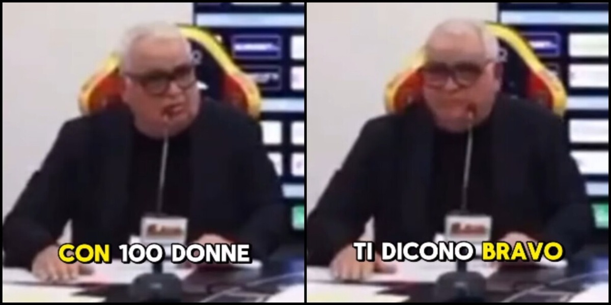 Corvino show in conferenza: "Vai con cento donne e ti dicono..."