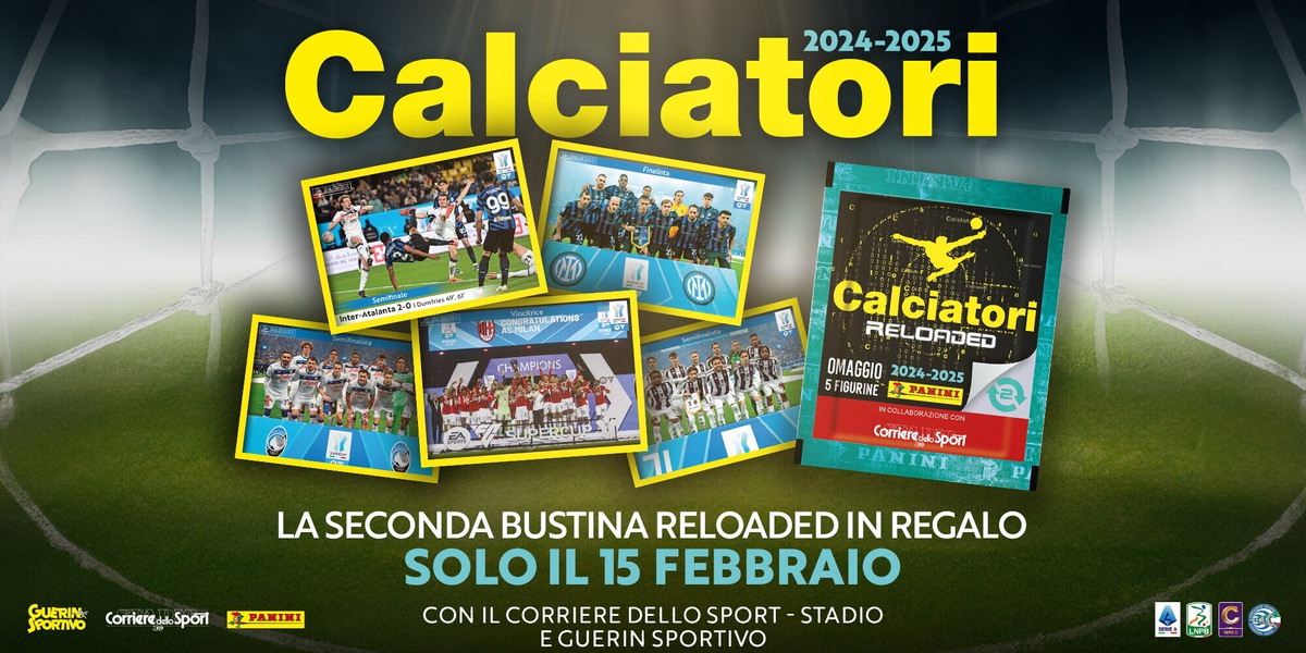 Calciatori Panini, sabato la seconda bustina in omaggio con il Corriere dello Sport-Stadio