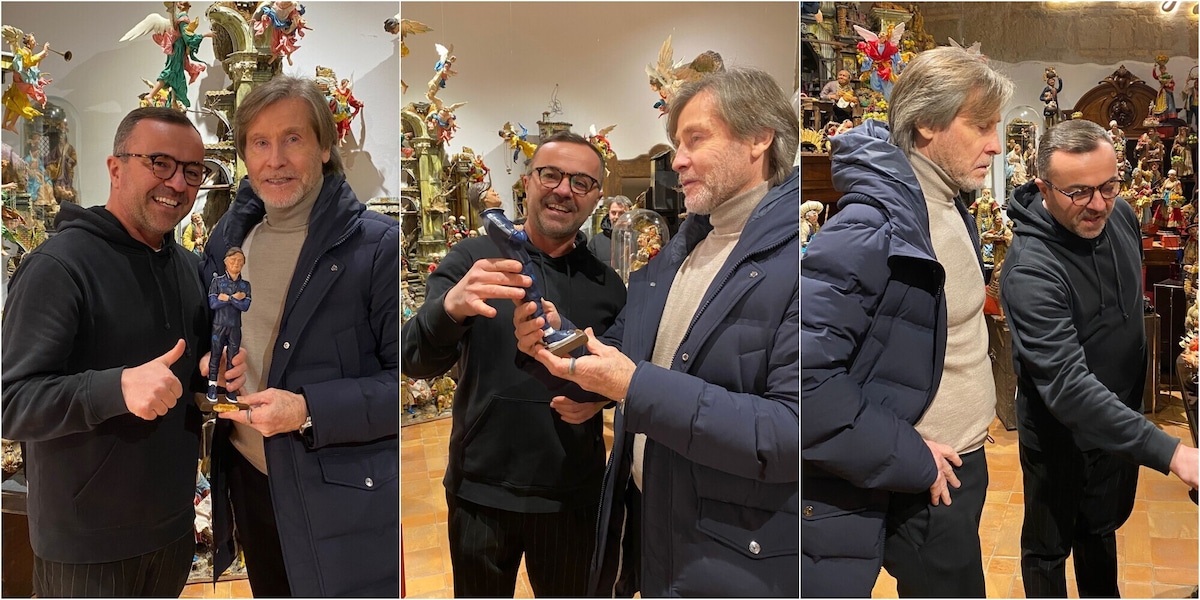 Anche Lele Oriali nel presepe napoletano