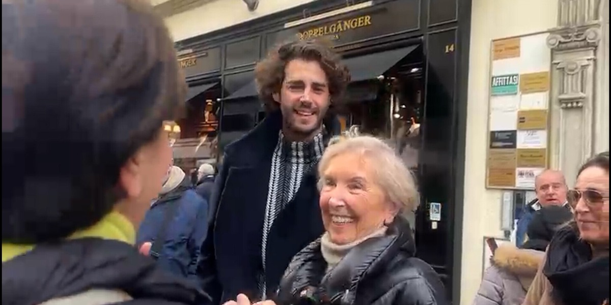 Tamberi show a Sanremo, tutti pazzi per lui