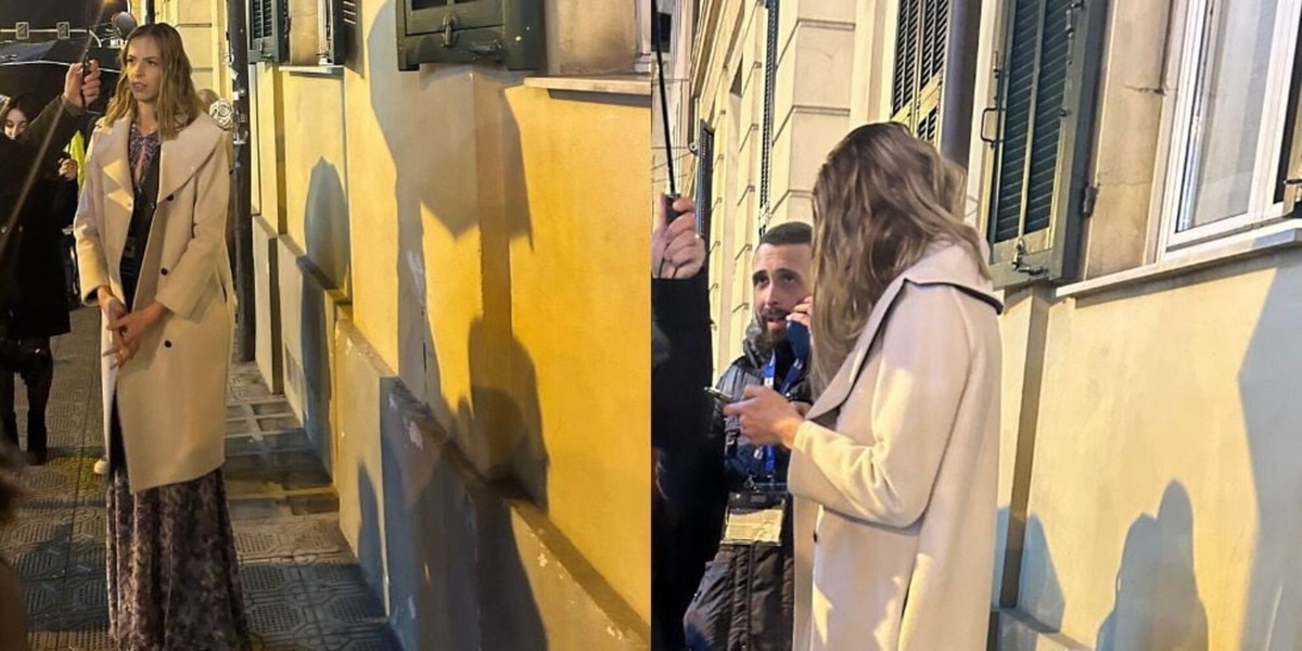 Campionessa in fila per entrare a Sanremo sotto la pioggia: la riconoscete?