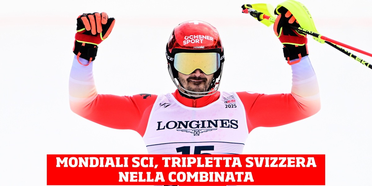 Sci, sfuma il sogno medaglia per l'Italia nella combinata. Tripletta Svizzera