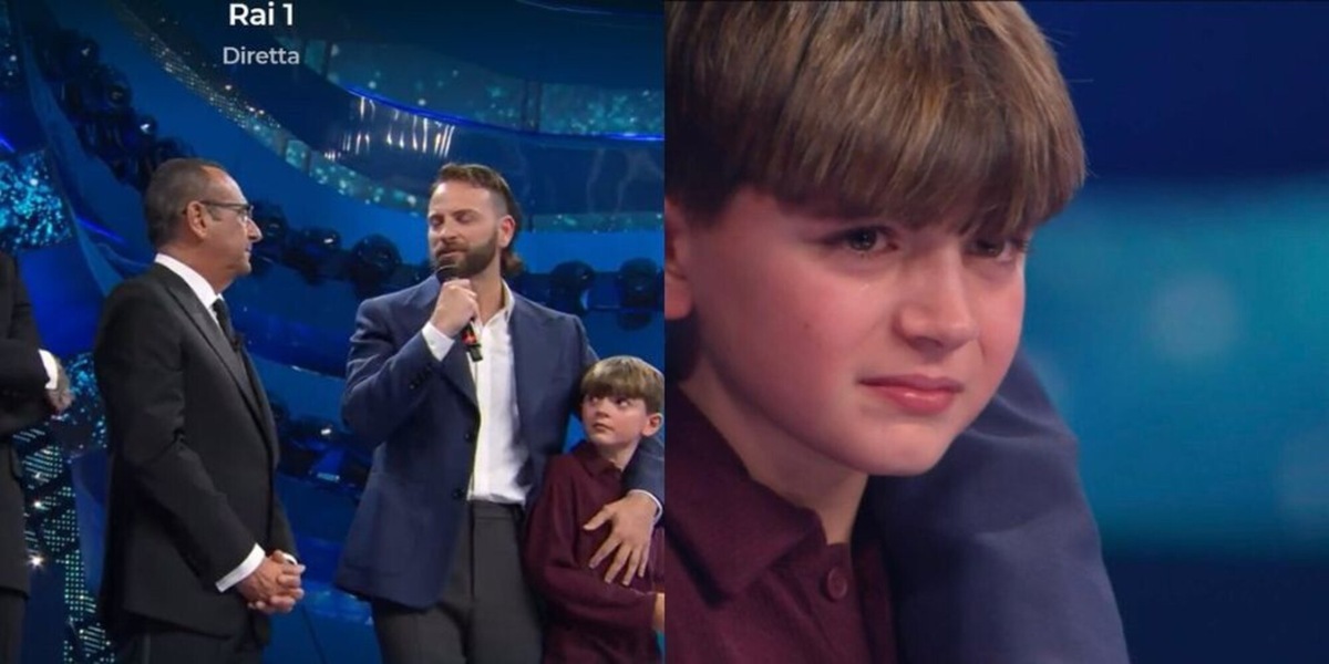 Chi è Vittorio, il bambino che ha pianto a Sanremo e ha commosso l'Italia