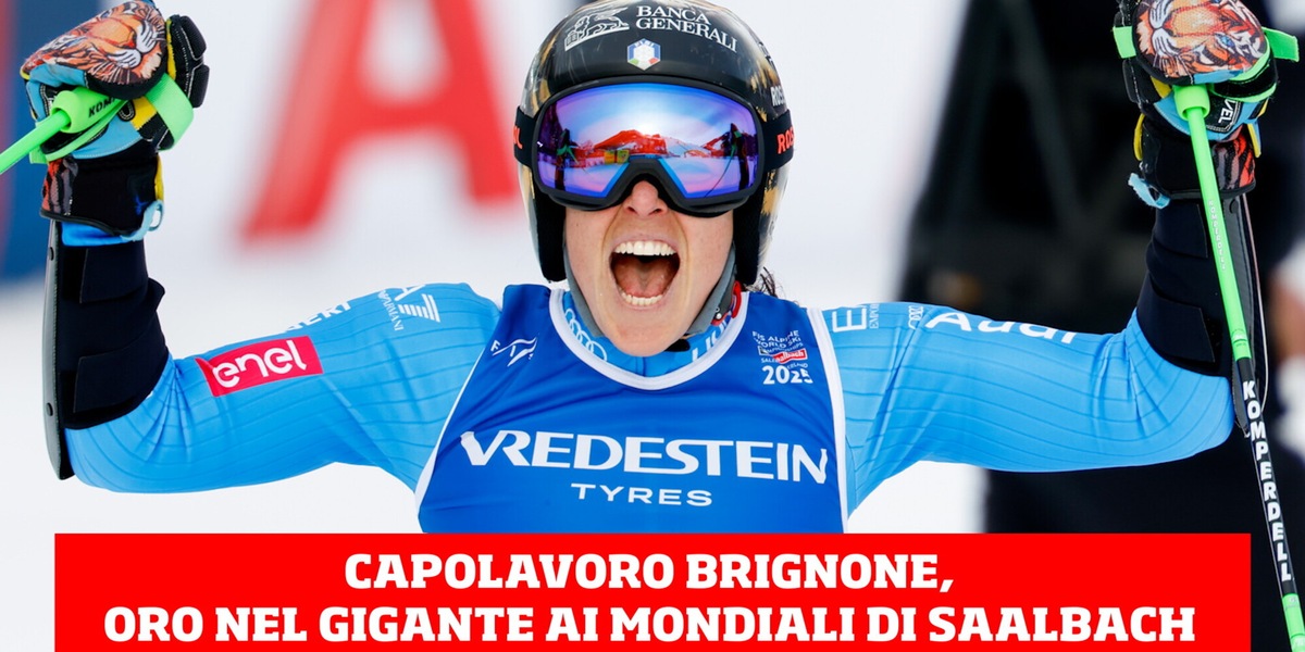 Capolavoro Brignone, oro in gigante ai Mondiali di sci