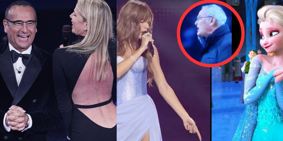 Carlo Conti come Ranieri, Clara come Frozen: social scatenati tra meme e ironie per la finale di Sanremo