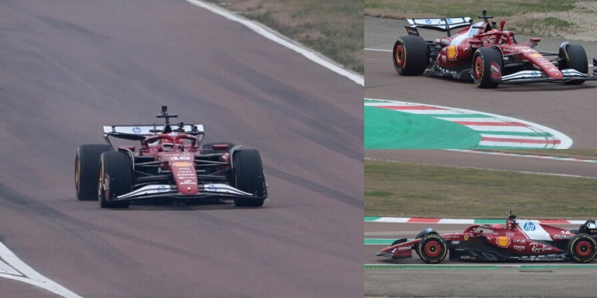 Ferrari in pista a Fiorano, test con Hamilton e Leclerc: le prime foto