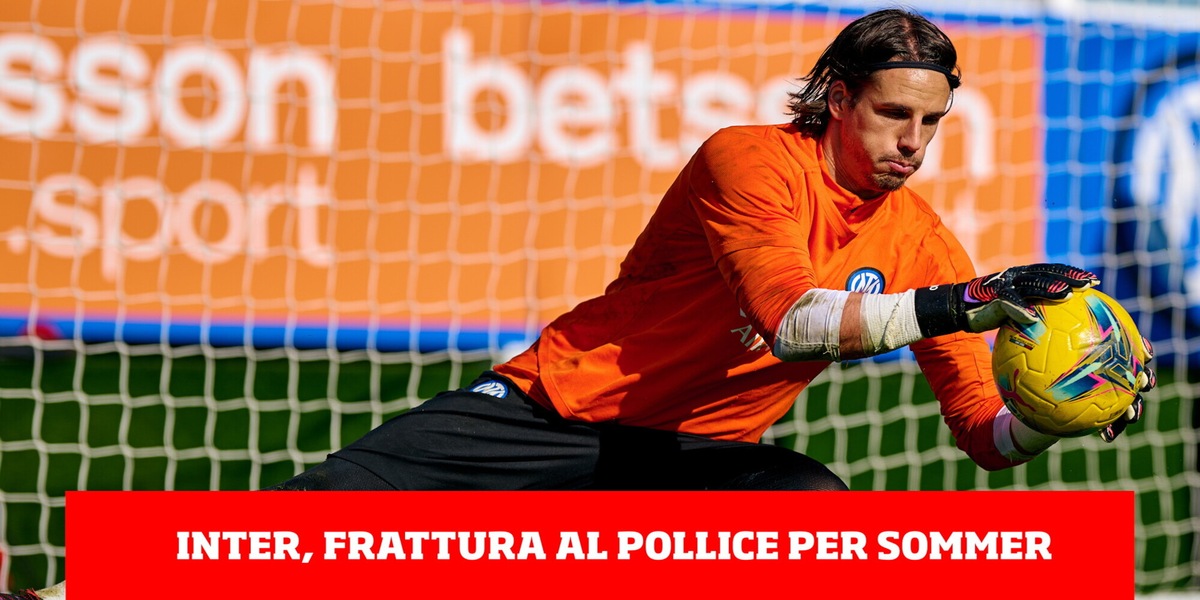 Inter, frattura al pollice della mano destra per Sommer