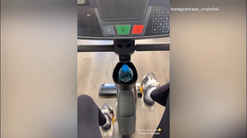 Lady Hernandez si allena in palestra