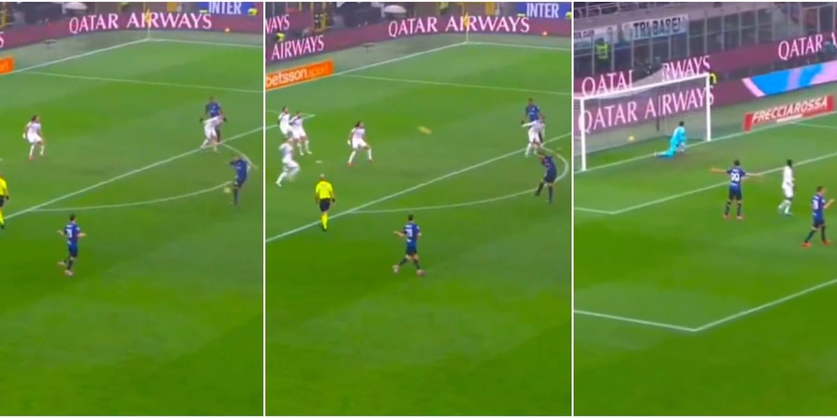 Arnautovic, super gol al volo in Inter-Lazio di Coppa Italia: la fotosequenza