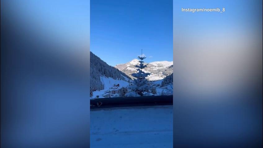 Noemi e Totti, paesaggio da sogno nella neve