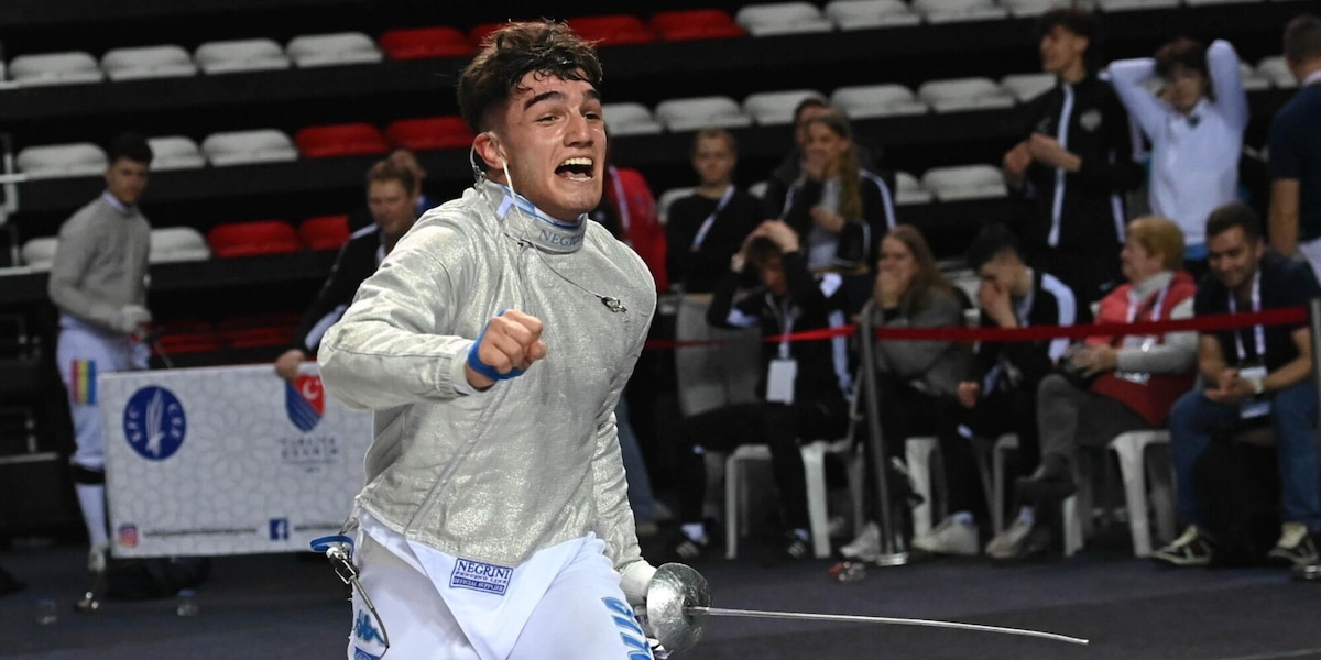 Europei giovani, Leonardo Reale sciabola di bronzo ad Antalya