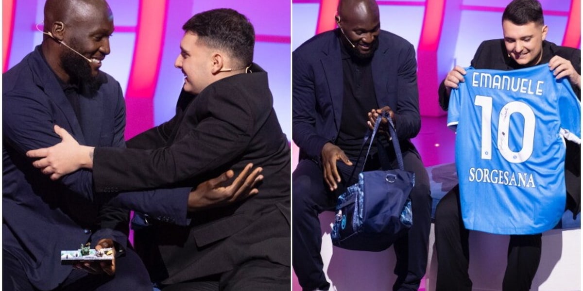 Lukaku a C'è posta per te: tutte le immagini dell'ospitata da Maria De Filippi