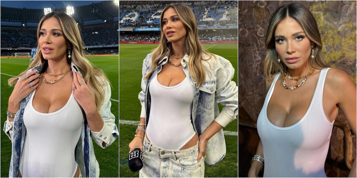 Diletta Leotta, il backstage di Napoli-Inter dal Maradona fa impazzire i social