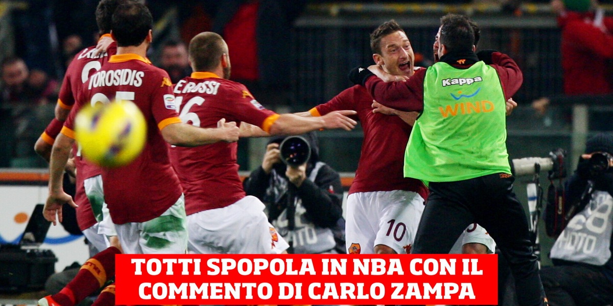 NBA, Totti diventa virale per un canestro di Steph Curry