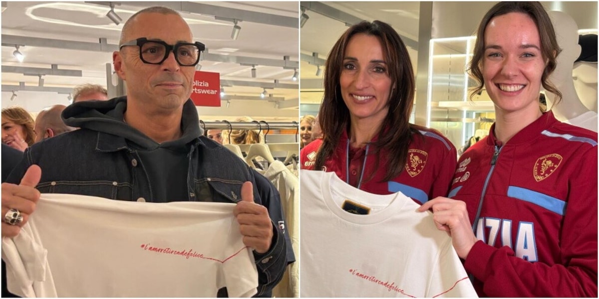"#L'Amore ti Rende Felice": Di Francisca, Panziera e Alex Britti al corner Polizia Sportswear