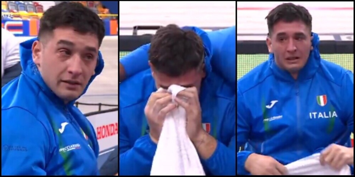 Clamoroso Fabbri, fuori dalla finale del peso: l'azzurro scoppia a piangere. La reazione dei compagni