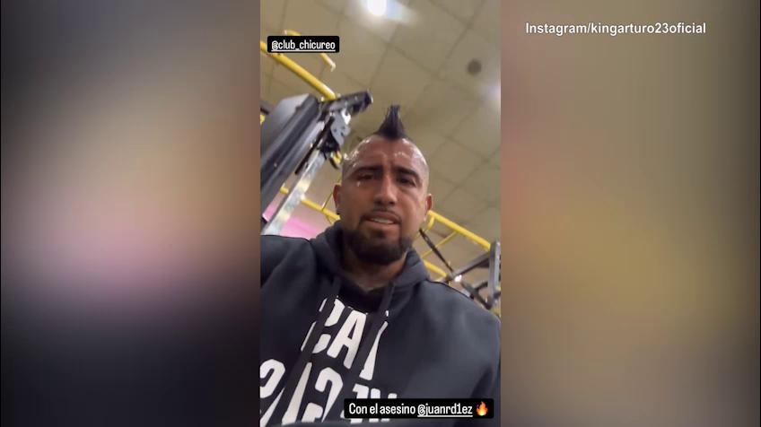 Vidal distrutto dopo l'allenamento