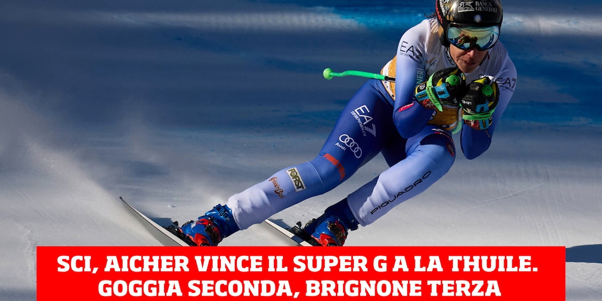Sci, Goggia e Brignone sul podio a La Thuile. Aicher vince il Super G