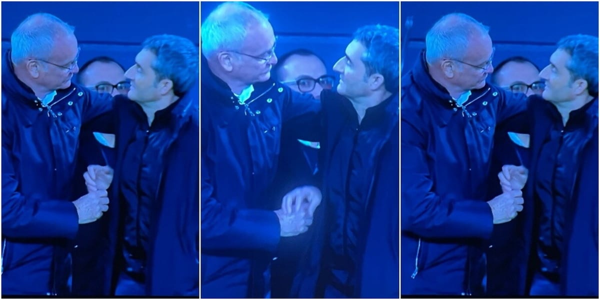 Ranieri passa un pizzino a Valverde in diretta tv: la fotosequenza