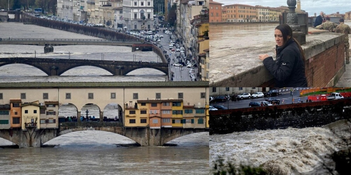 Allarme a Firenze: l'Arno rischia di straripare