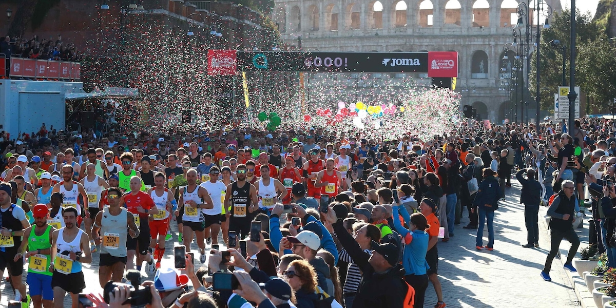 Le emozioni della partenza della 30^ Acea Run Rome The Marathon