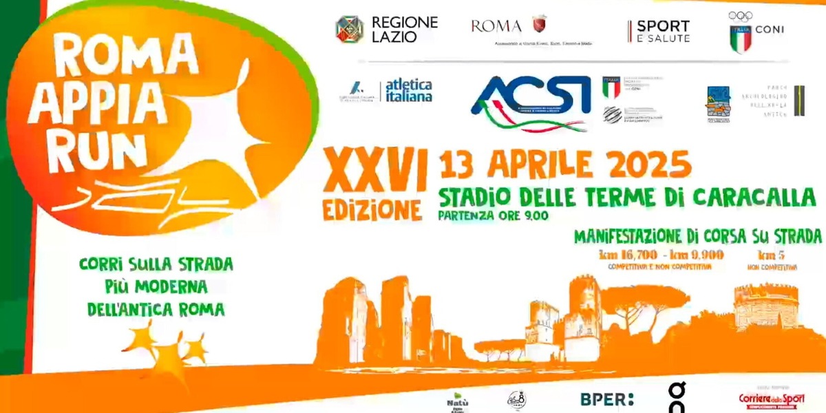 Roma Appia Run 2025: già superata quota 6.000 iscritti