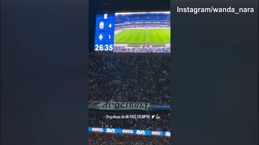 L'Argentina travolge il Brasile 4-1, Wanda Nara festeggia in tribuna