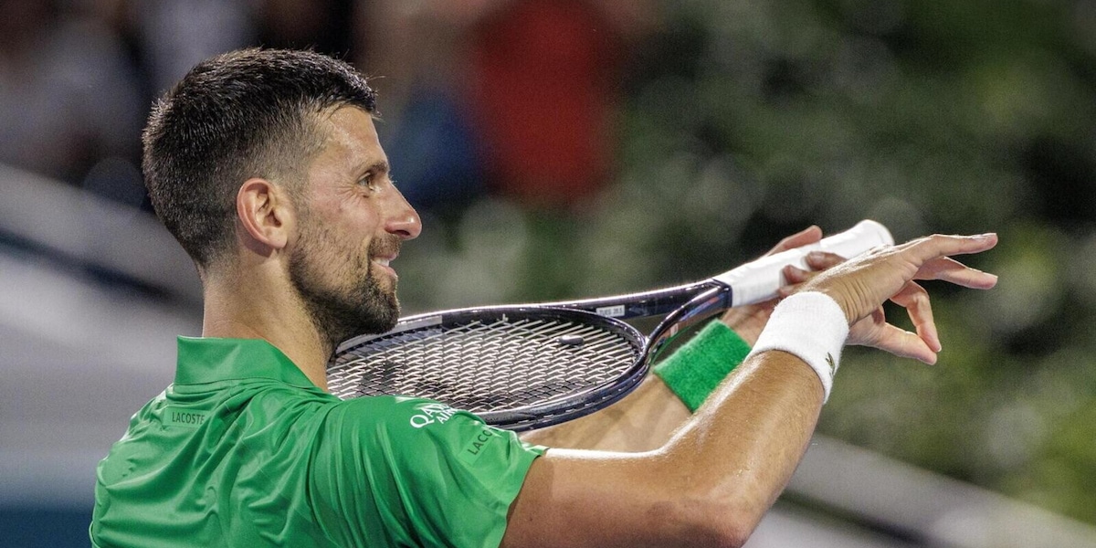 Che caos a Miami: Djokovic non scende in campo contro Korda, il motivo del flop