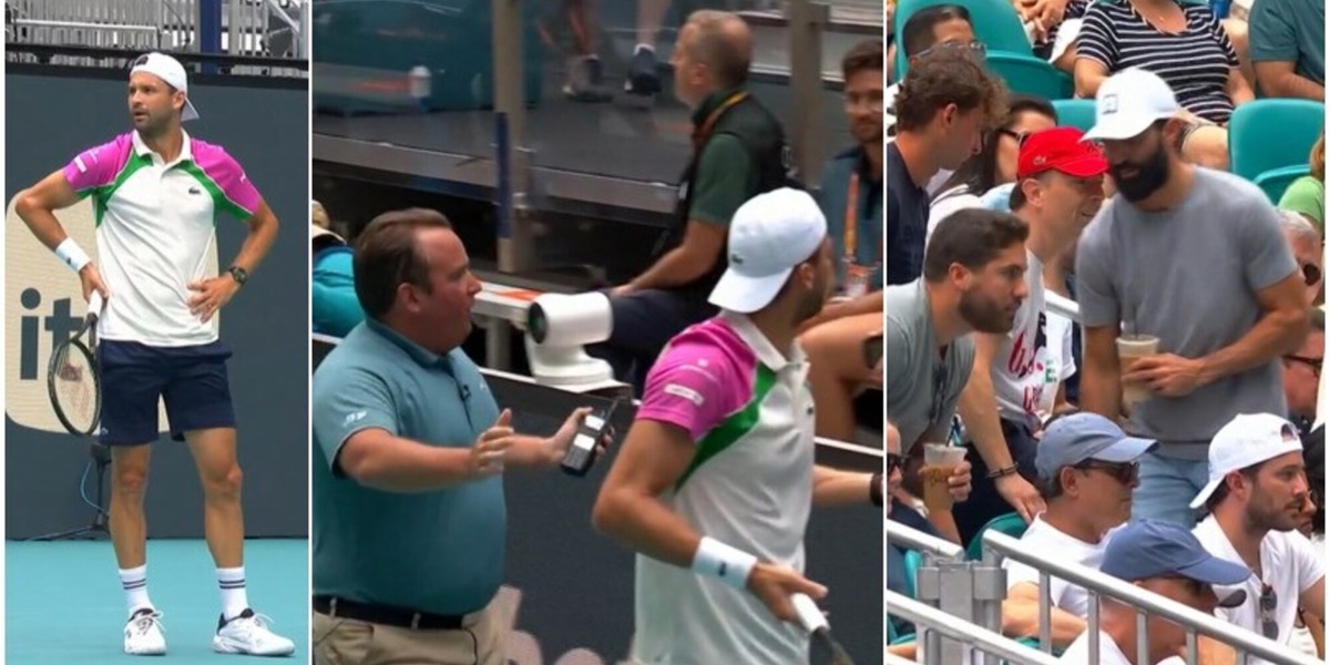 Scintille tra Dimitrov e un tifoso durante la semifinale con Djokovic: "Hai qualche problema?". L'arbitro si accorge di tutto e...