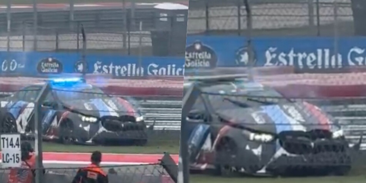 Austin, paura prima del Gran Premio: la Safety Car slitta e sbatte sulle barriere