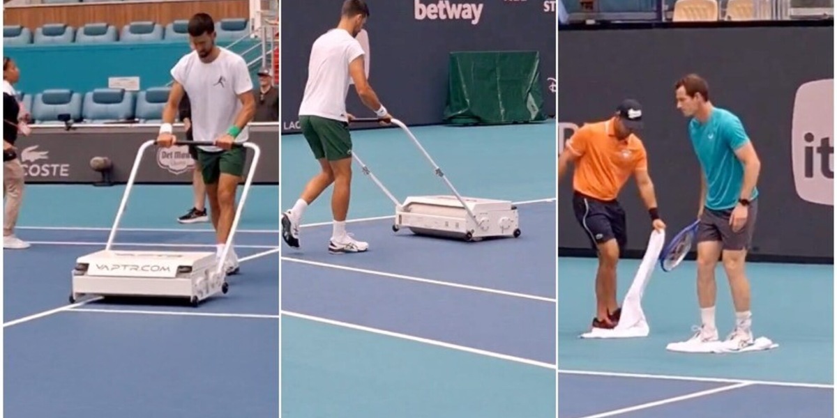 Djokovic sorprende tutti prima della finale con Mensik: il gesto in campo dopo la pioggia merita applausi