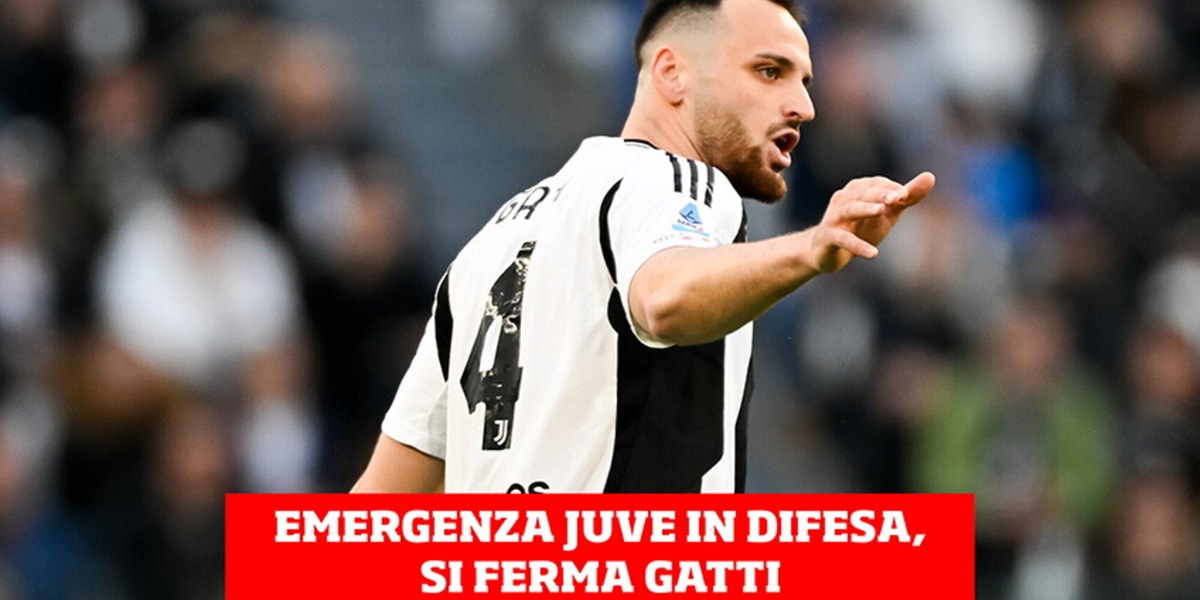 Emergenza Juve in difesa: frattura composta della diafisi del perone per Gatti