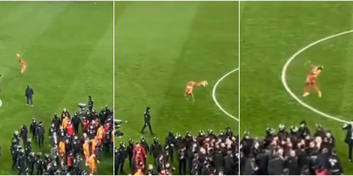 Incredibile Osimhen: capriole in campo mentre la polizia scorta il Galatasaray