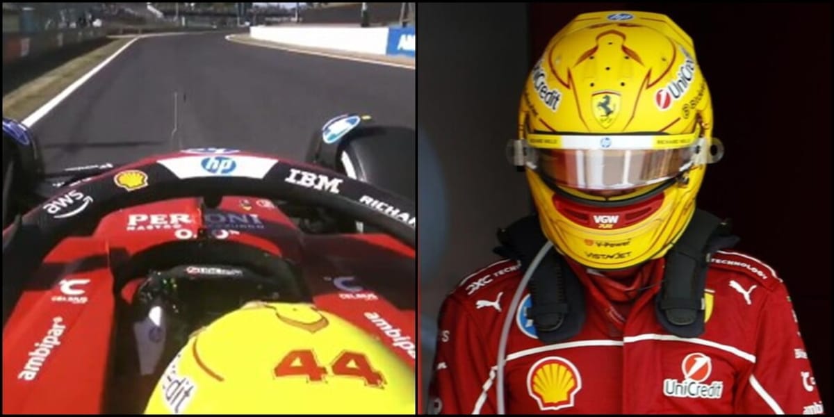 Hamilton e il malinteso con il team radio Ferrari: il divertente retroscena a Suzuka