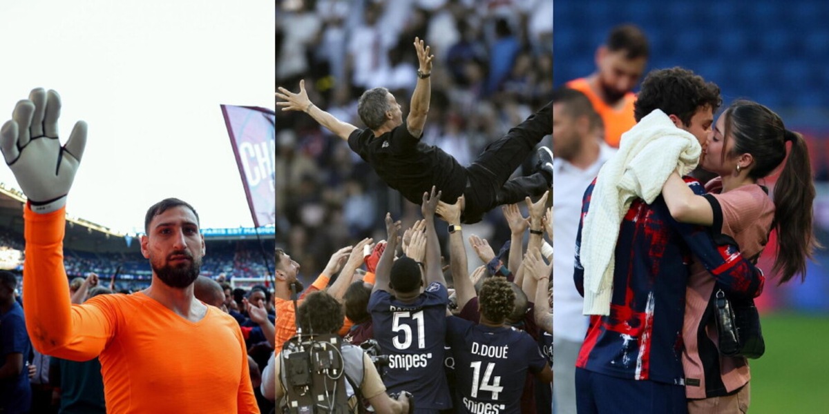 Donnarumma e Luis Enrique scatenati in campo: festa Psg per la vittoria della Ligue1