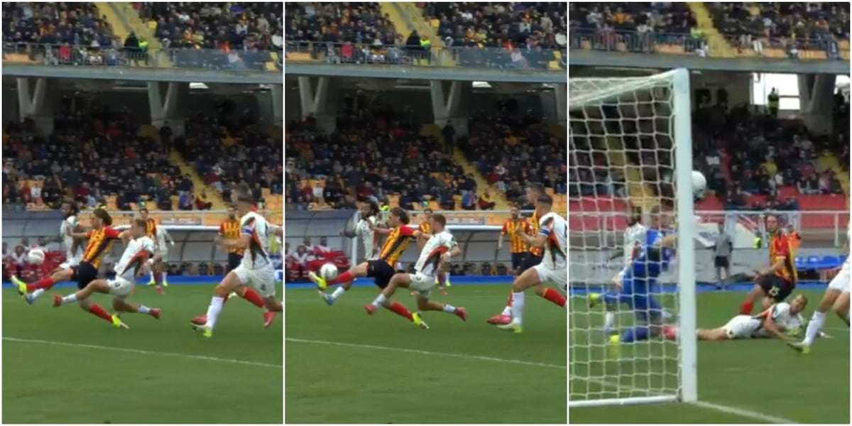 Gallo, clamoroso autogol in Lecce-Venezia: svirgolata decisiva