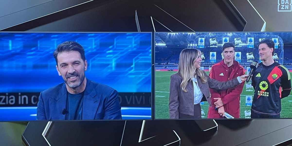 Svilar, l'elogio a Buffon in diretta tv: "Sei una leggenda". La risposta di Gigi fa ridere lo studio