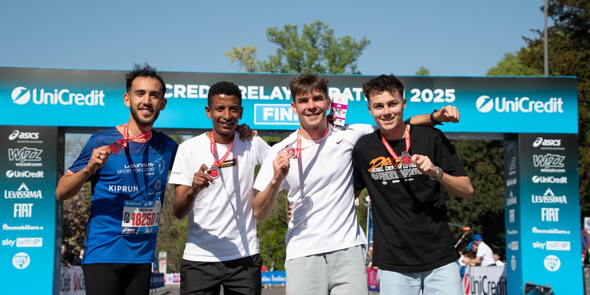 La staffetta di Laureus Italia vince la Relay Milano Marathon