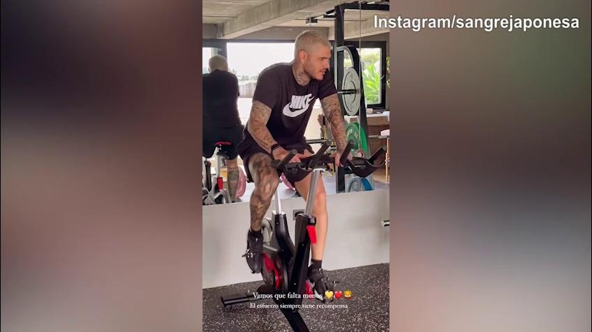 Galatasaray, Mauro Icardi lavora in palestra