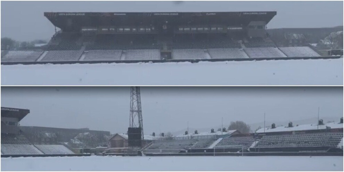 Bodo-Lazio, bufera di neve: partita confermata. Le condizioni del campo