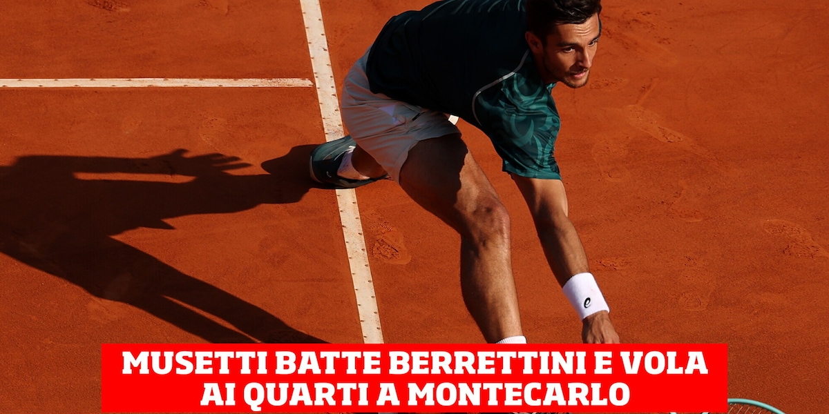 Musetti batte Berrettini e vola ai quarti a Montecarlo