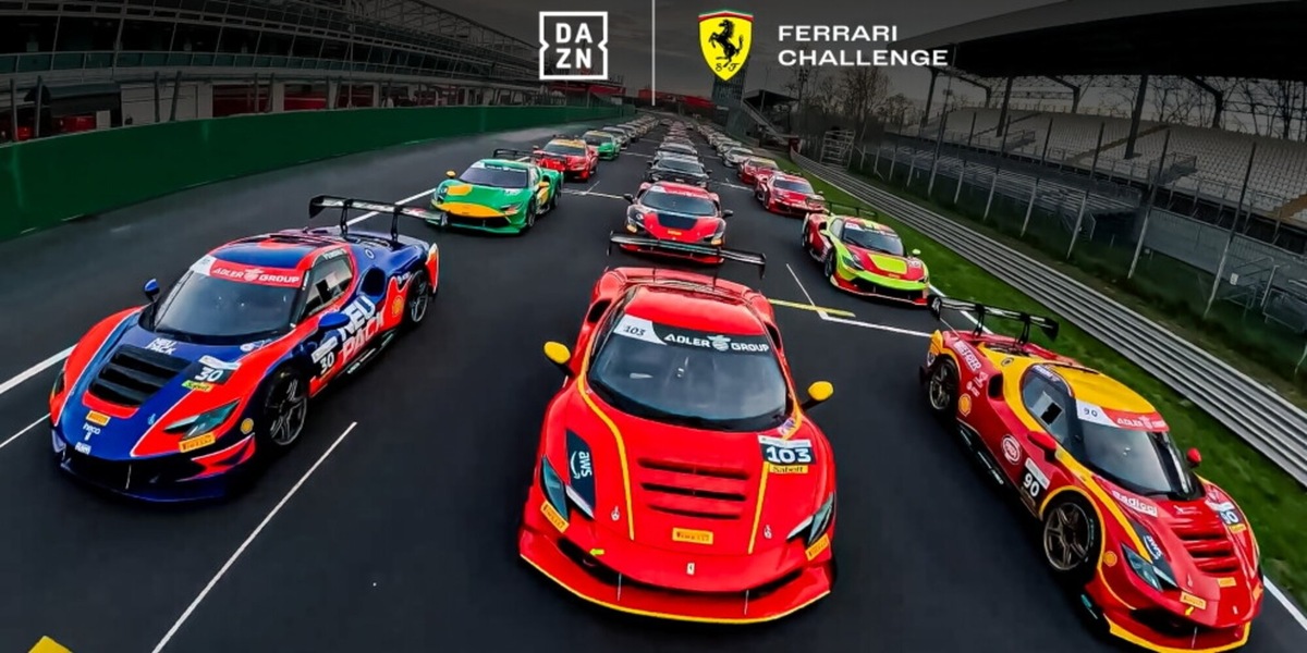 Il Ferrari Challenge Europe  2025 su Dazn