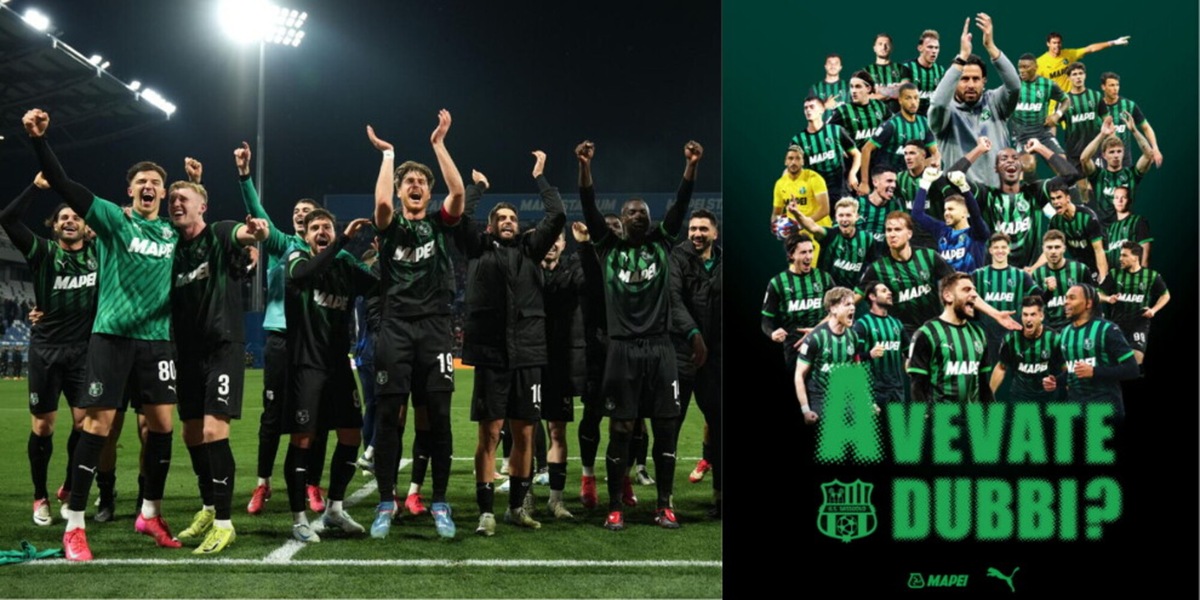 Delirio Sassuolo, la festa può cominciare: è promosso in serie A!
