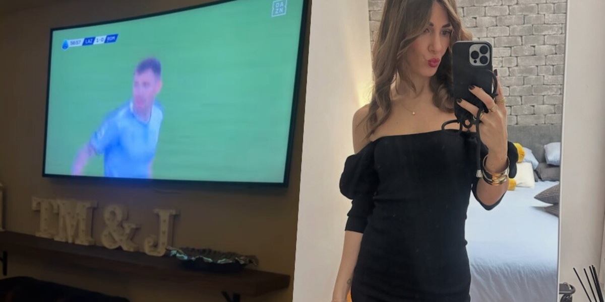 Romagnoli porta in vantaggio la Lazio, la sorella di Ilary Blasi e lo sfottò alla Roma
