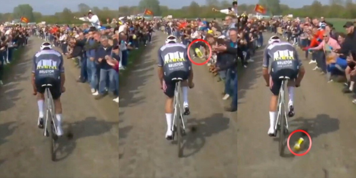 Van der Poel, si è costituito il tifoso che ha lanciato la borraccia