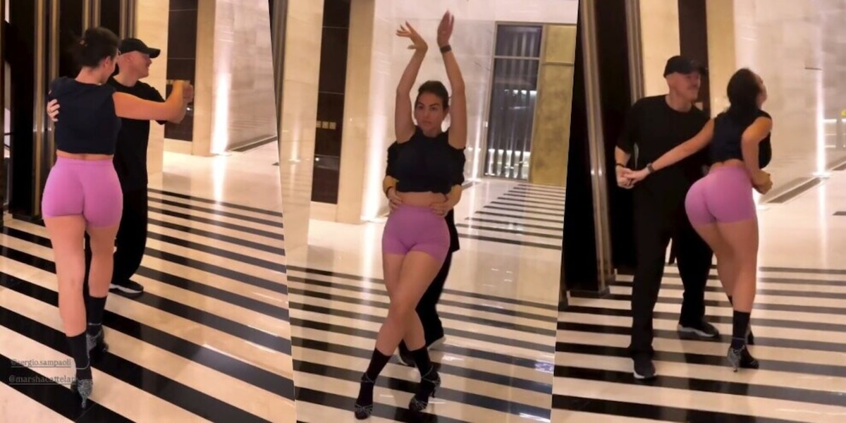 Georgina, la salsa è piccante: il balletto provoca i social