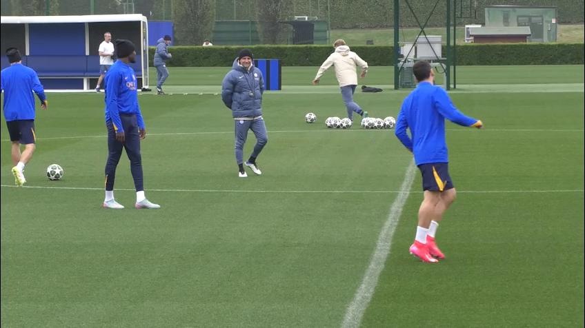 Inter, allenamento prima della sfida al Bayern