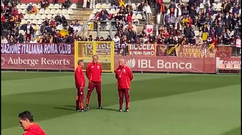 Allenamento Roma al Tre Fontane, Ranieri si emoziona con i tifosi